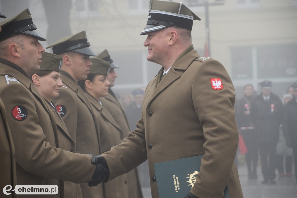 Patriotyczne uroczystości na chełmińskim Rynku