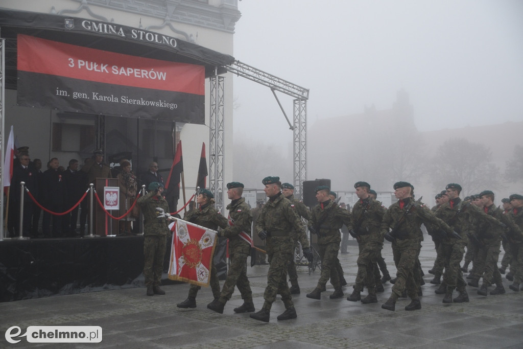 Patriotyczne uroczystości na chełmińskim Rynku