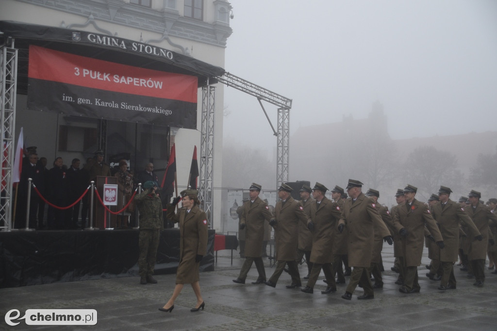 Patriotyczne uroczystości na chełmińskim Rynku
