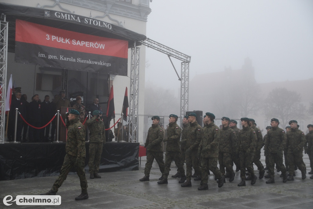 Patriotyczne uroczystości na chełmińskim Rynku