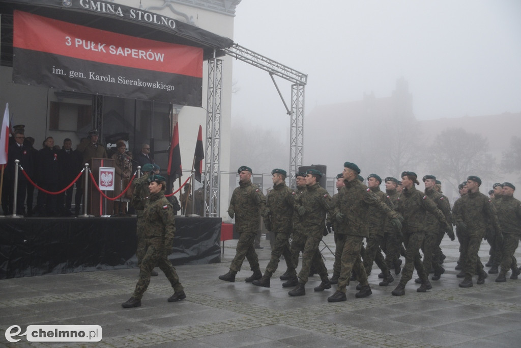 Patriotyczne uroczystości na chełmińskim Rynku