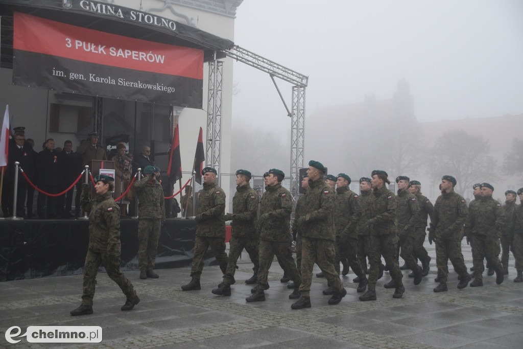 Patriotyczne uroczystości na chełmińskim Rynku