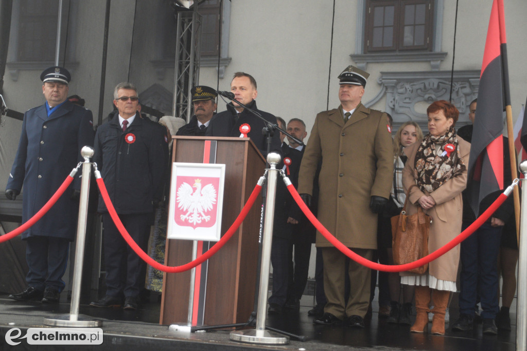 Patriotyczne uroczystości na chełmińskim Rynku