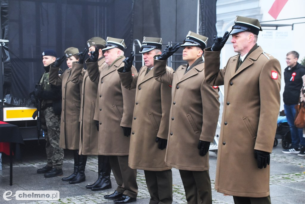 Patriotyczne uroczystości na chełmińskim Rynku