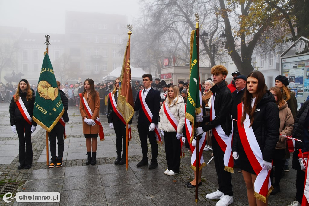 Patriotyczne uroczystości na chełmińskim Rynku