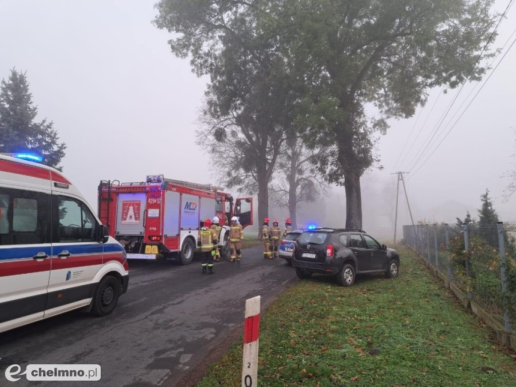 Dwie kobiety poszkodowane w wypadku w okolicach Chełmna