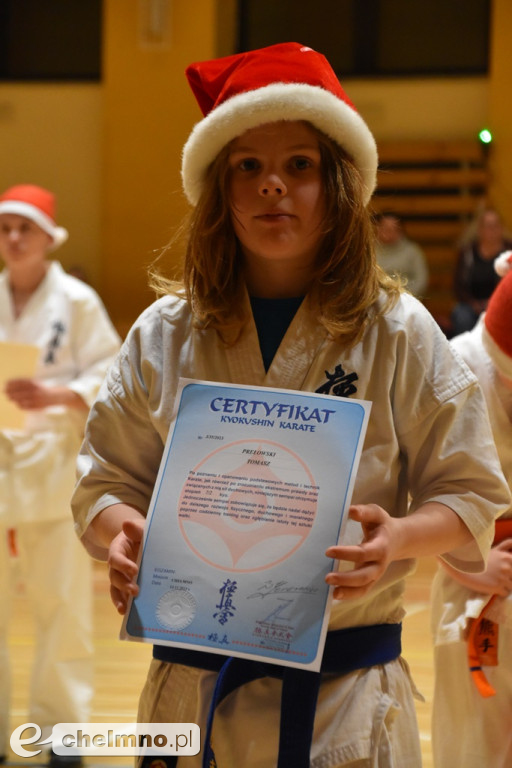 Świąteczny trening karateków na zakończenie sezonu 2023