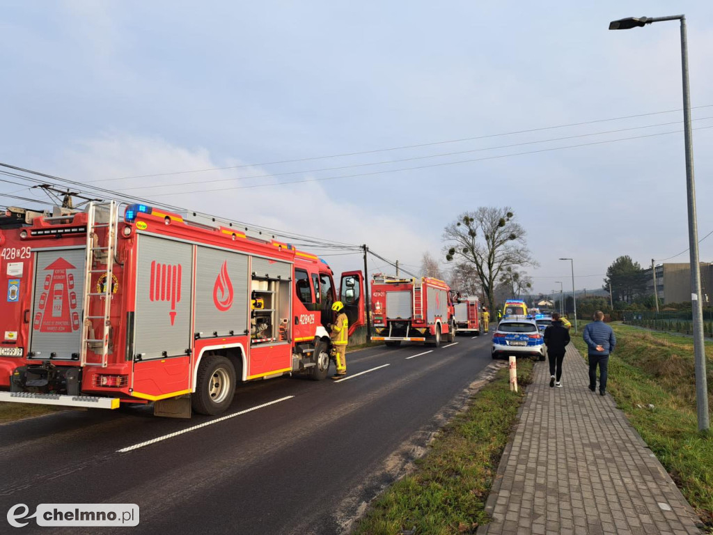 Sylwestrowa kolizja na ulicy Łunawskiej