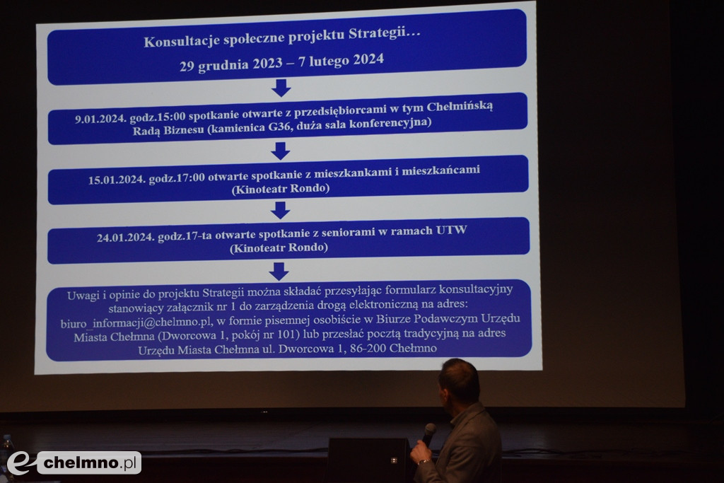 Tak było na spotkaniu z mieszkańcami, dotyczącym Strategii Rozwoju Chełmna