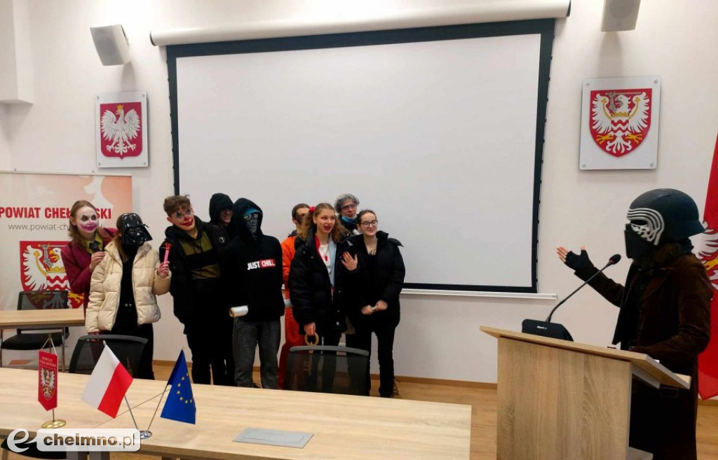 Odwiedziny żakinady z Katolickiego LO w Chełmnie