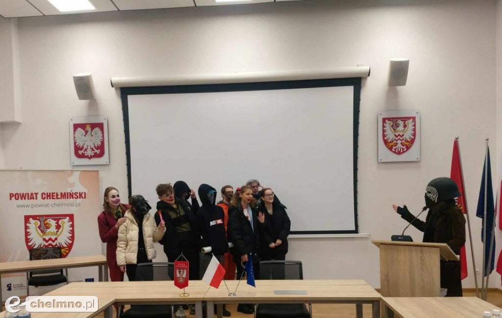 Odwiedziny żakinady z Katolickiego LO w Chełmnie