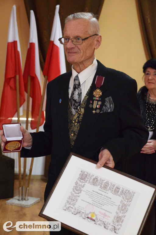 Władysław Flieger z odznaczeniem 