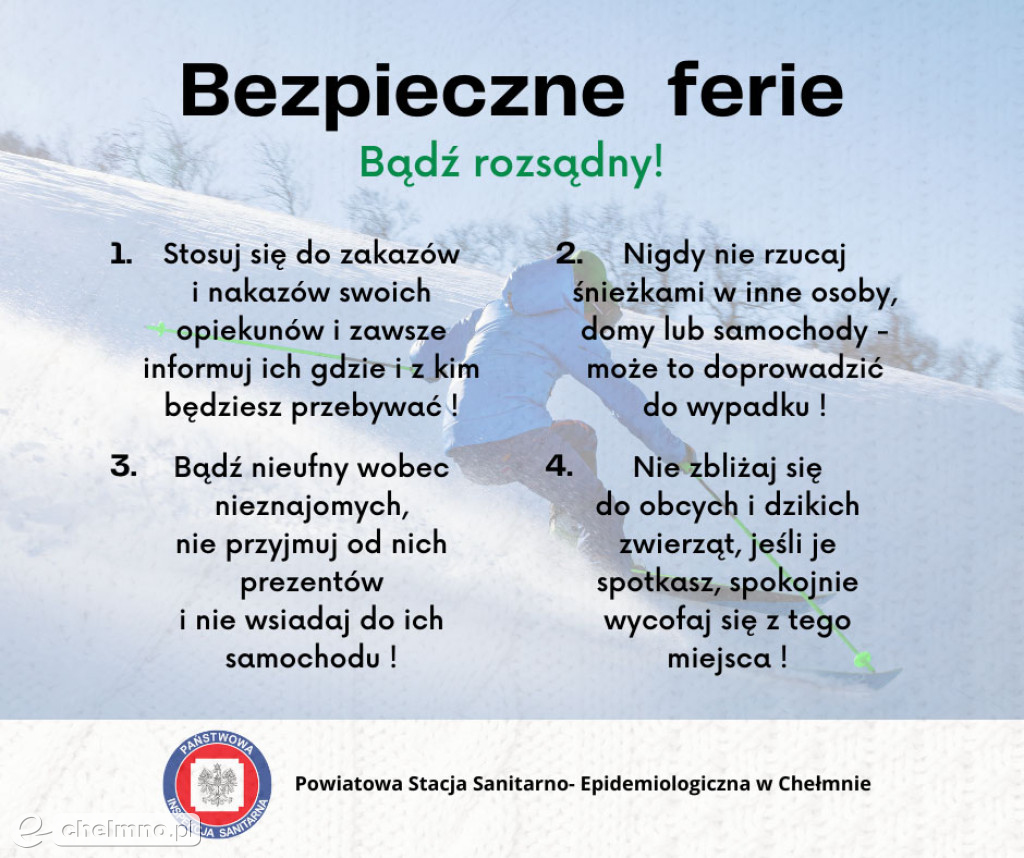 Bezpieczne ferie zimowe 2024