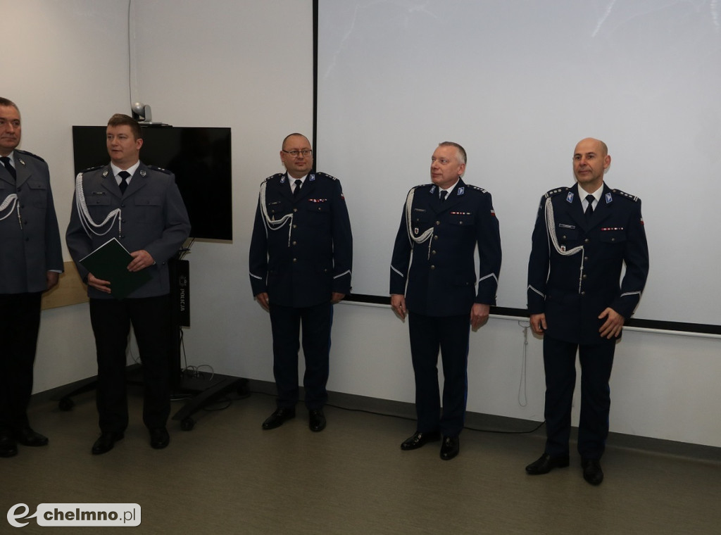 Uroczyste powierzenie obowiązków Komendanta Powiatowego Policji w Chełmnie