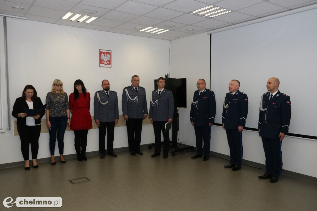 Uroczyste powierzenie obowiązków Komendanta Powiatowego Policji w Chełmnie