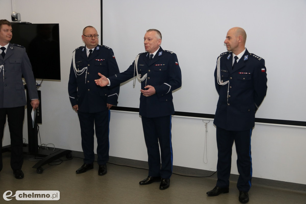 Uroczyste powierzenie obowiązków Komendanta Powiatowego Policji w Chełmnie