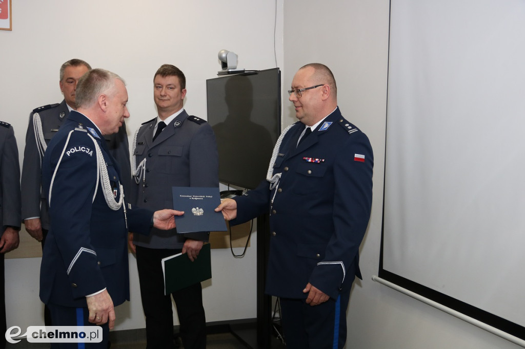 Uroczyste powierzenie obowiązków Komendanta Powiatowego Policji w Chełmnie