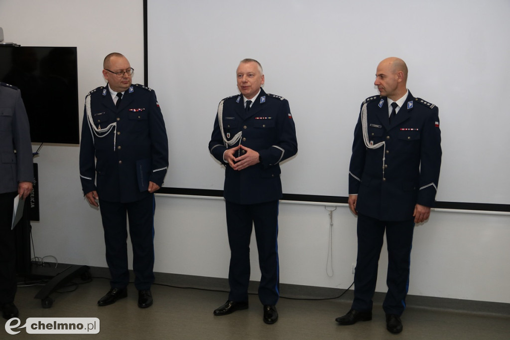 Uroczyste powierzenie obowiązków Komendanta Powiatowego Policji w Chełmnie