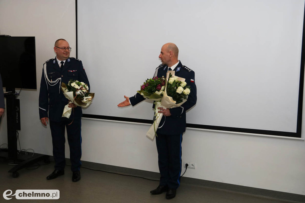 Uroczyste powierzenie obowiązków Komendanta Powiatowego Policji w Chełmnie