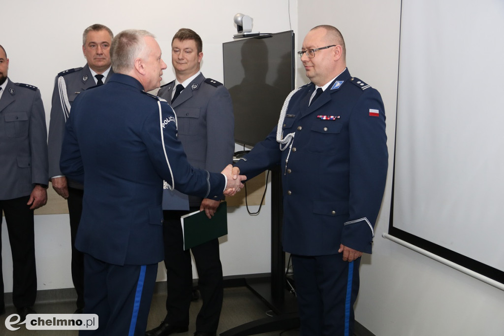Uroczyste powierzenie obowiązków Komendanta Powiatowego Policji w Chełmnie