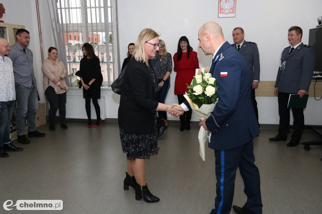 Uroczyste powierzenie obowiązków Komendanta Powiatowego Policji w Chełmnie