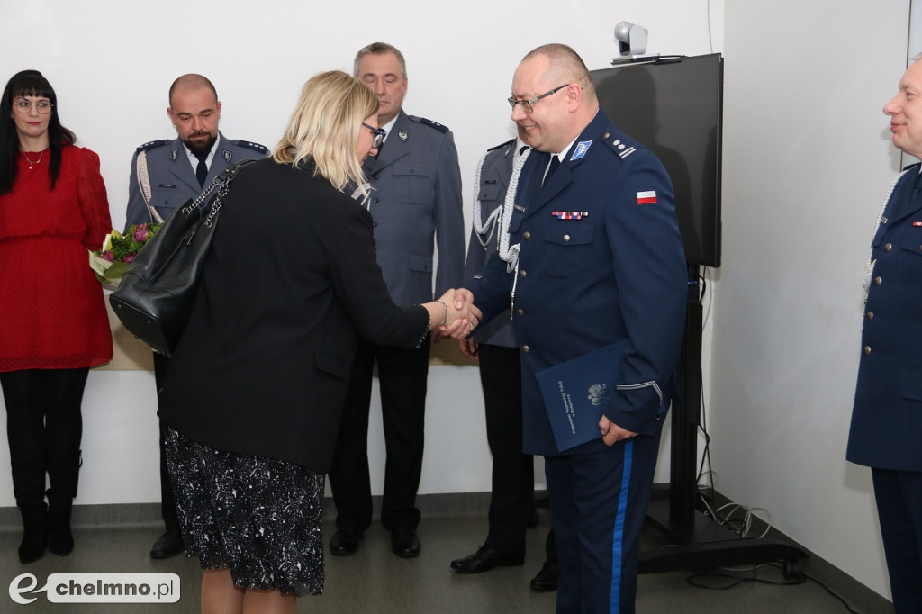 Uroczyste powierzenie obowiązków Komendanta Powiatowego Policji w Chełmnie
