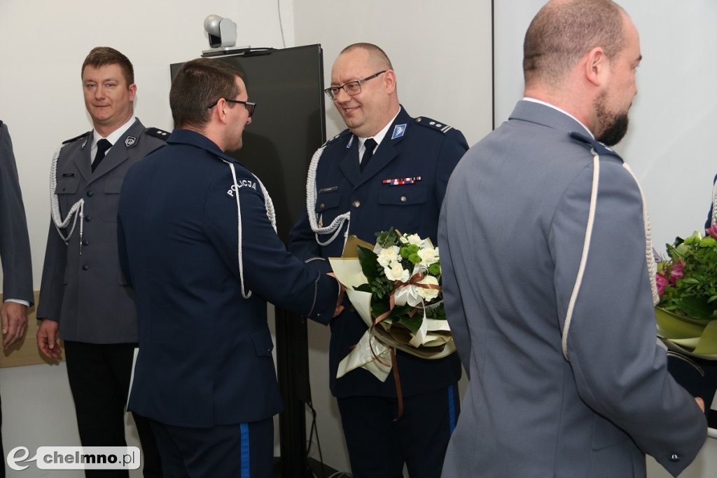 Uroczyste powierzenie obowiązków Komendanta Powiatowego Policji w Chełmnie