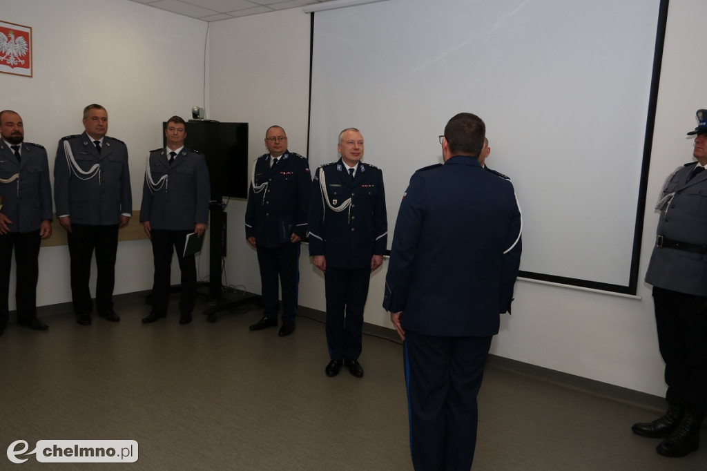 Uroczyste powierzenie obowiązków Komendanta Powiatowego Policji w Chełmnie