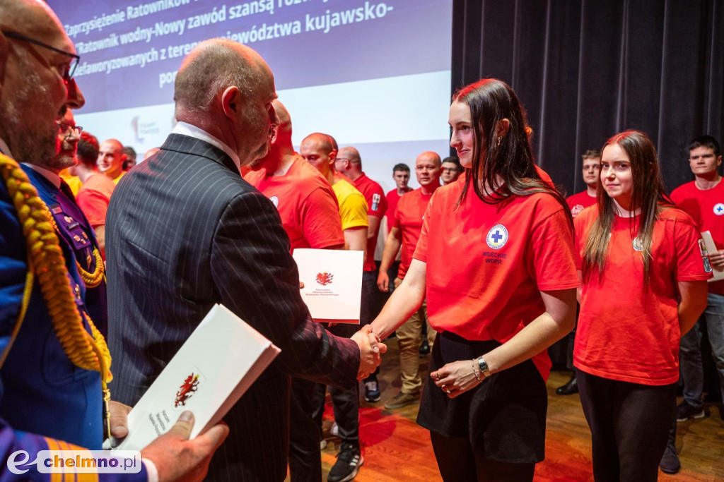 Ratownicy WOPR z Chełmna otrzymali listy gratulacyjne