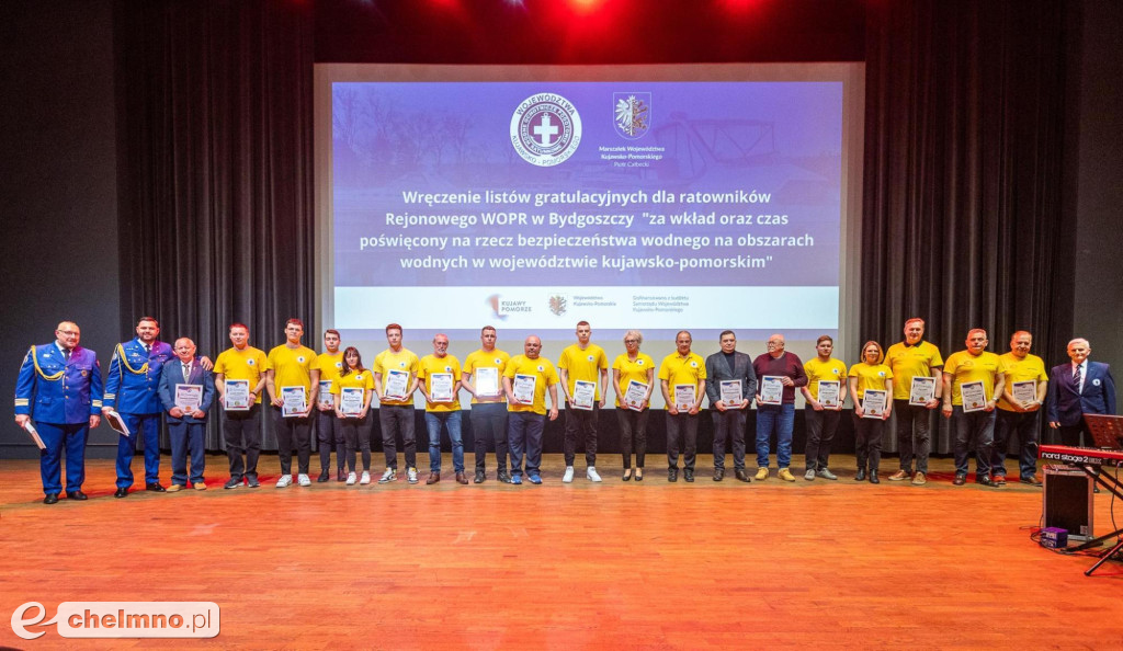 Ratownicy WOPR z Chełmna otrzymali listy gratulacyjne