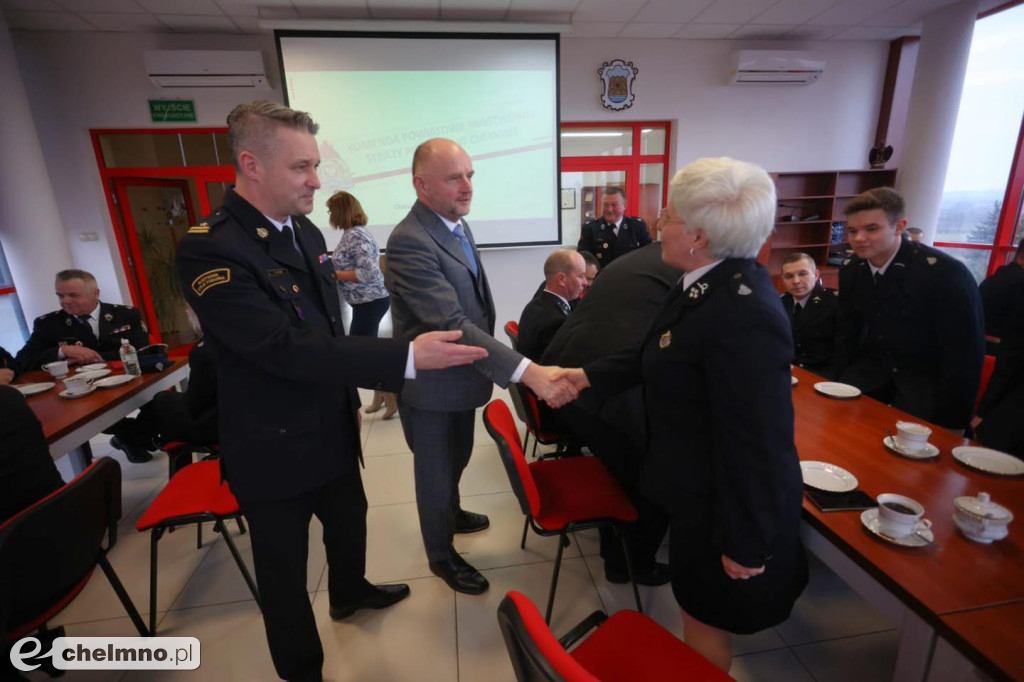 Spotkanie Marszałka Województwa Kujawsko-Pomorskiego ze strażakami powiatu