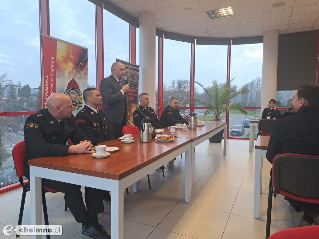 Spotkanie Marszałka Województwa Kujawsko-Pomorskiego ze strażakami powiatu