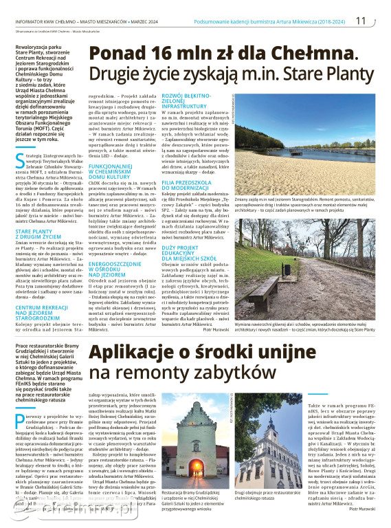 Podsumowanie kadencji burmistrza Artura Mikiewicza