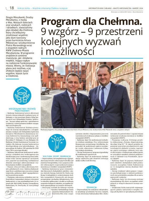 Podsumowanie kadencji burmistrza Artura Mikiewicza