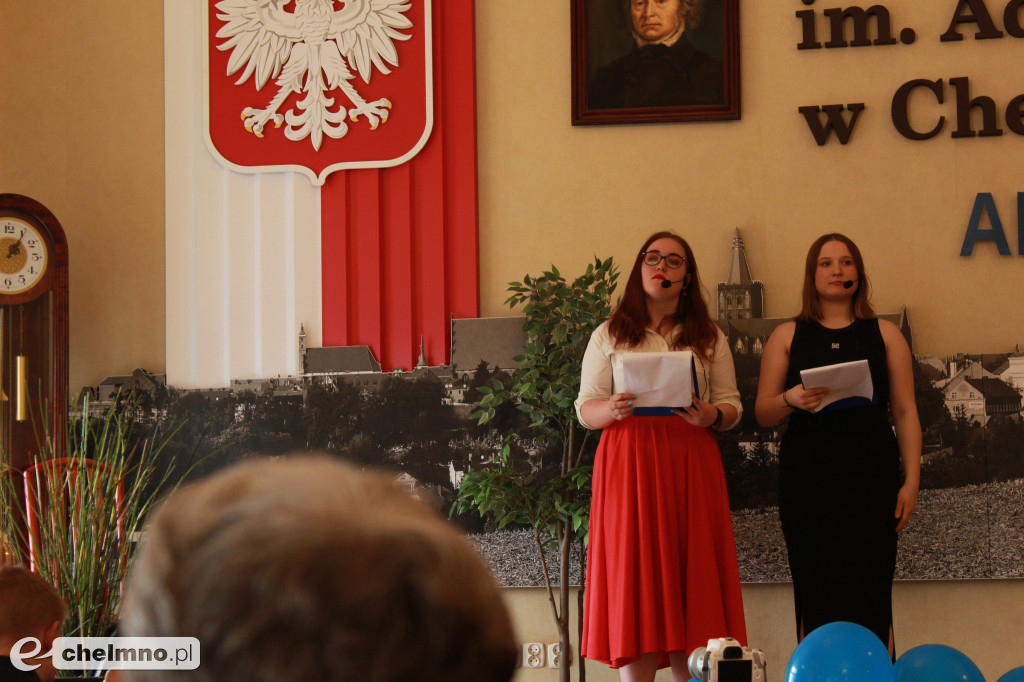 Pożegnanie uczniów klas maturalnych w ZS nr 2 w Chełmnie