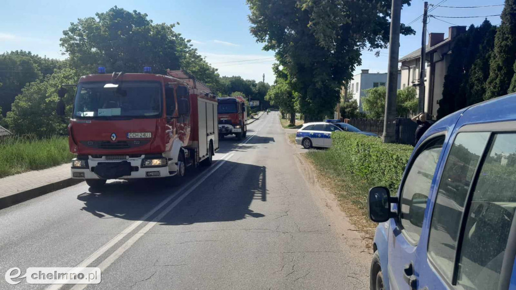 Trzy osoby hospitalizowane po kolizji w Chełmnie