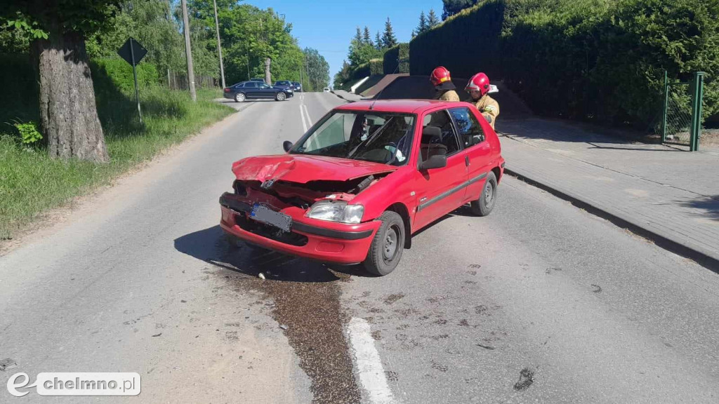 Trzy osoby hospitalizowane po kolizji w Chełmnie