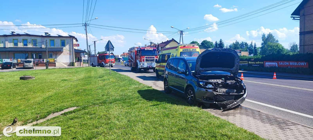 Jedna osoba poszkodowana w dzisiejszym wypadku pod Chełmnem