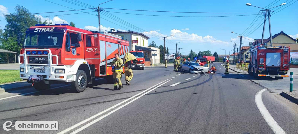 Jedna osoba poszkodowana w dzisiejszym wypadku pod Chełmnem