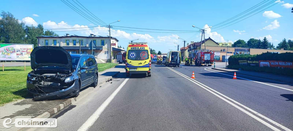 Jedna osoba poszkodowana w dzisiejszym wypadku pod Chełmnem