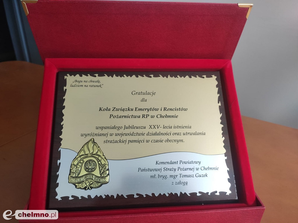 25–lecie Koła Emerytów i Rencistów Pożarnictwa RP w Chełmnie