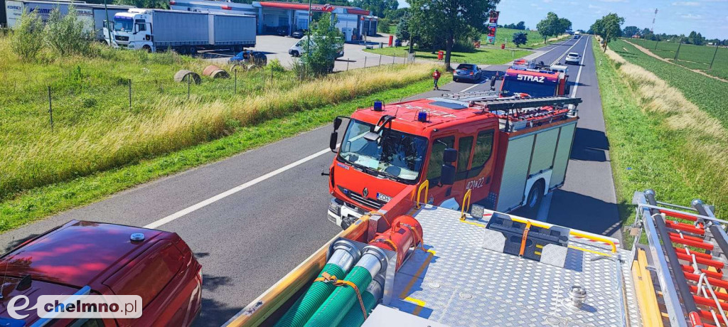 Wypadek w okolicach Chełmna. Trzy osoby zostały poszkodowane