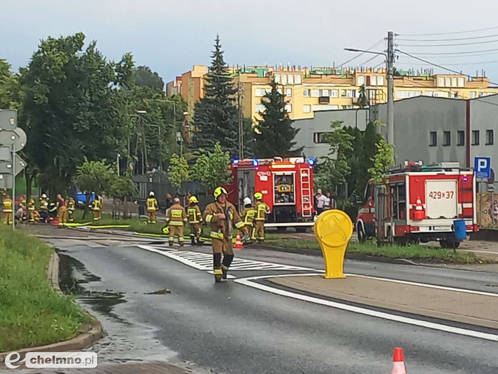 Problemy po ulewnym deszczu z gradem w Chełmnie. Nawałnica wyrządziła ogromne szkody