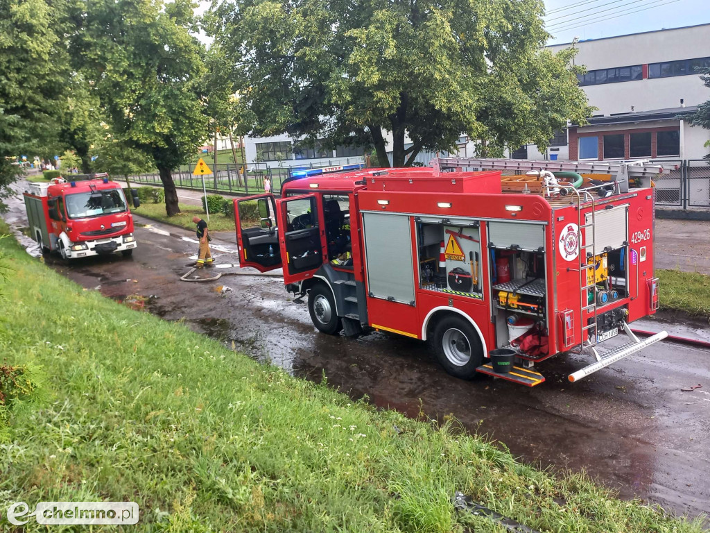 Problemy po ulewnym deszczu z gradem w Chełmnie. Nawałnica wyrządziła ogromne szkody