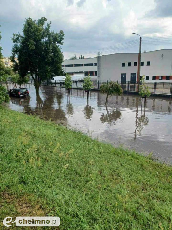 Problemy po ulewnym deszczu z gradem w Chełmnie. Nawałnica wyrządziła ogromne szkody