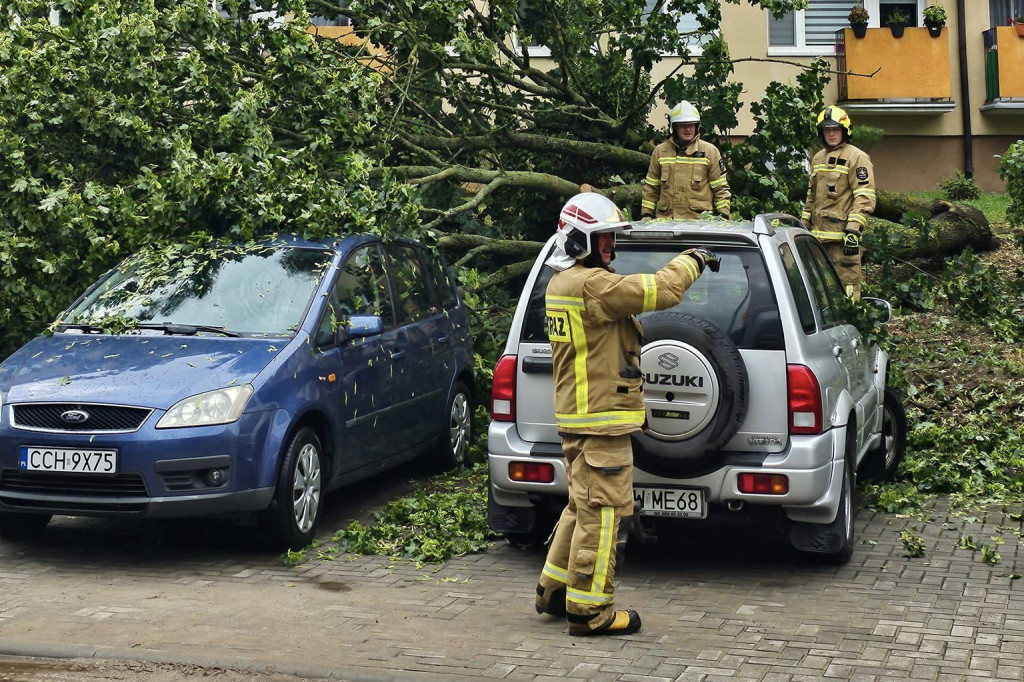 Włodarze monitorują straty po ulewie w mieście