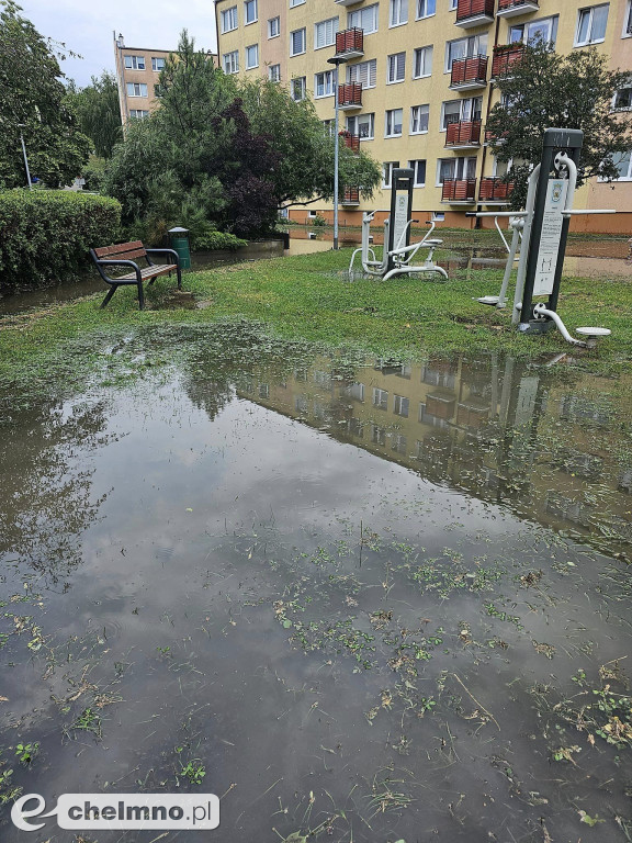 Włodarze monitorują straty po ulewie w mieście