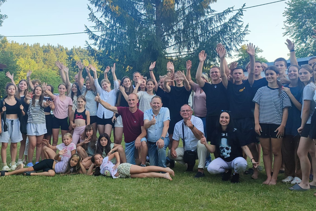 Grupa z partnerskiego Kaniowa wypoczywa w Chełmnie