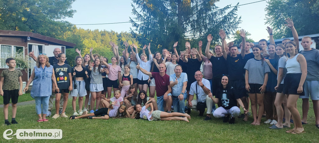 Grupa z partnerskiego Kaniowa wypoczywa w Chełmnie