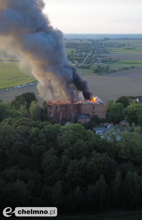 29 zastępów strażackich z 3 powiatów walczyło z pożarem młyna